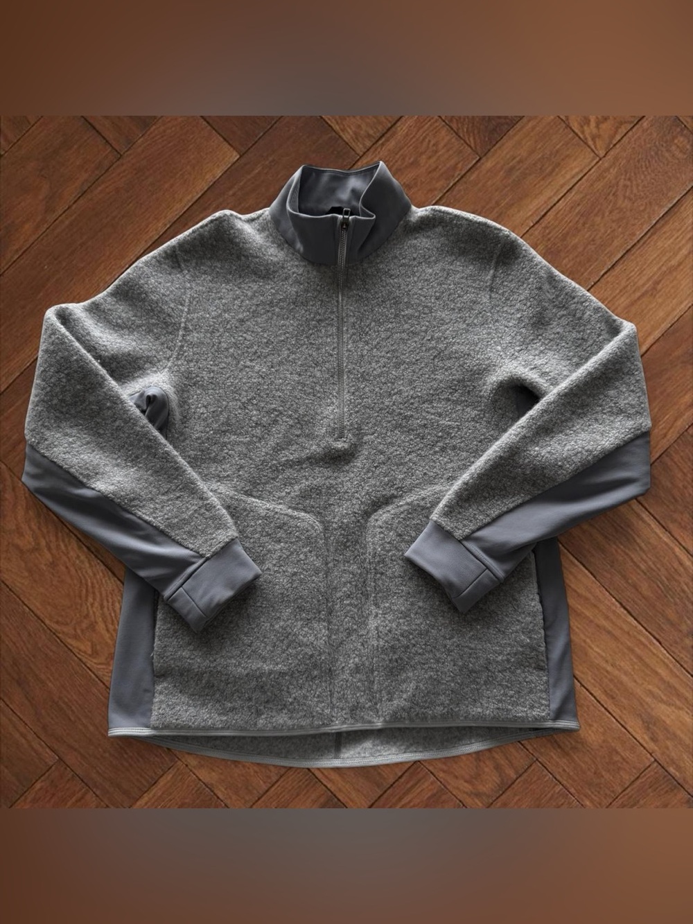 Lululemon Tundra Trek 1/2 Zip Pullover Jacket Men's Large Grey
